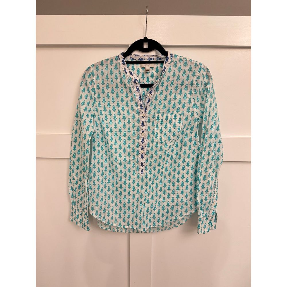 J.crew long sleeve blouse size‎ 0 EUC